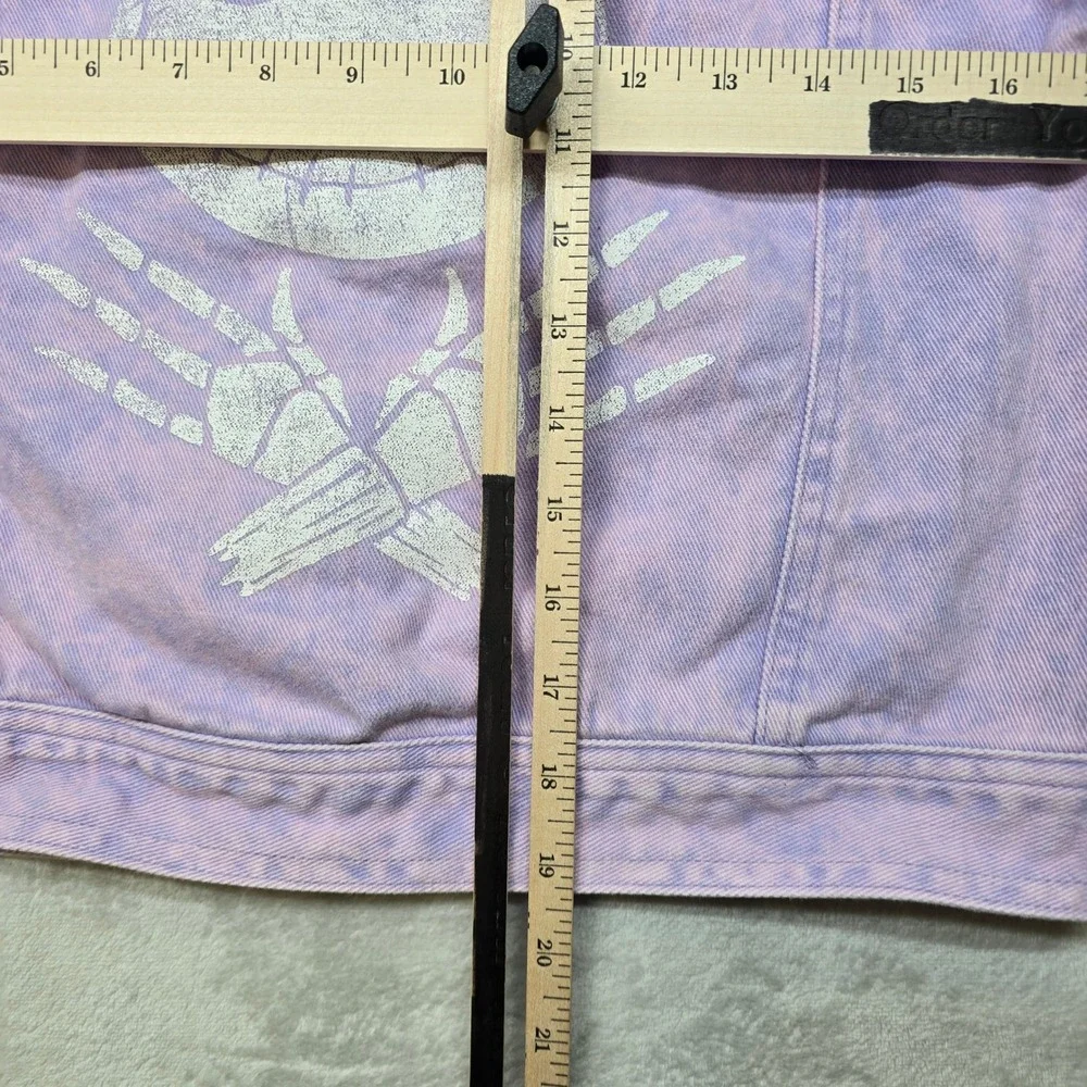 Jack Skellington Denim Jacket‎ Kids 10 12 Purple Tie Dye Nightmare Before Xmas